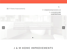 Tablet Screenshot of jmhomeimprovements.co.uk